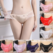 Lote de moda feminina sexy cetim renda calcinha cuecas transparente sem costura calcinha comprar usado  Enviando para Brazil