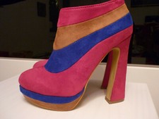 Stiefelletten pink royalblau gebraucht kaufen  Gera