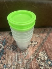 Frascos de freezer em conserva BALL tampa de parafuso verde plástico 5 xícaras 2 tampas 16 oz, usado comprar usado  Enviando para Brazil