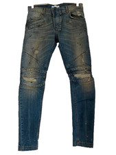 Jeans biker balmain d'occasion  Neuilly-sur-Seine