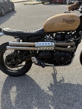 Exhaust triumph scrambler usato  Roma