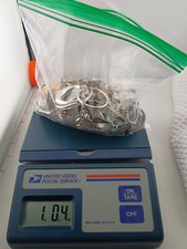 Lote enorme de joias vestíveis de prata esterlina 1 libra 3 onças 1 lb 3 oz comprar usado  Enviando para Brazil
