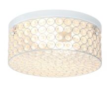Usado, Elegant Designs branco 12 pol. Luminária de teto embutida redonda cristal 2 luzes comprar usado  Enviando para Brazil