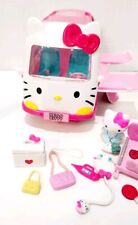 Ônibus ambulância veterinária móvel Hello Kitty Sanrio 2014 com boneco e acessórios, usado comprar usado  Enviando para Brazil