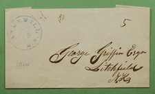 DR WHO 1849 STAMPLESS F/L HAVERHILL NH BLUE CANCEL PAID 5C w23287 comprar usado DR WHO 1849 STAMPLESS F/L HAVERHILL NH BLUE CANCEL PAID 5C w23287 comprar usado  Enviando para Brazil