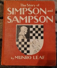 💜 100% Donation Simpson and Sampson (1941) Book.  1st Edition Munro Leaf. , usado comprar usado 💜 100% Donation Simpson and Sampson (1941) Book.  1st Edition Munro Leaf. , usado comprar usado  Enviando para Brazil