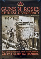 Pôster promocional original Guns N' Roses - Álbum de 2008 "Chinese Democracy" comprar usado  Enviando para Brazil