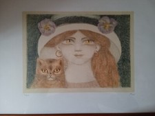 Bellissima litografia felicita usato  Prato