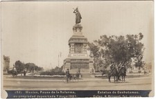 CARTÃO POSTAL DO MÉXICO - PASEO DE LA REFORMA ES-PROPIEDAD DEPOSITADA 1907 R/P comprar usado  Enviando para Brazil