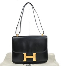 Bolsa de mão de ombro HERMES Constance ◯I caixa couro clave preta vintage 275RF331 comprar usado  Enviando para Brazil