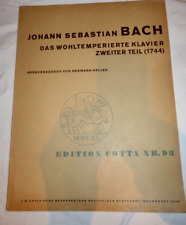 Klaviernoten bach wohltemperie gebraucht kaufen  Ingolstadt