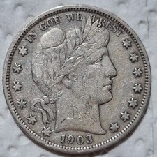 Mezzo dollaro barbiere usato  Spedire a Italy