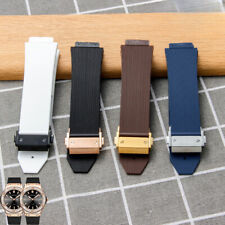 Pulseira de relógio de borracha premium pulseiras de silicone solavancos 13 15 19 mm para Hublot comprar usado  Enviando para Brazil