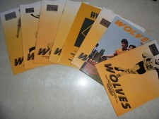1986 wolves programmes for sale  KIDDERMINSTER