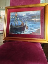 Olio tela lampare usato  Napoli