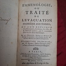 1730 ginecologia. emmenologie usato  Pavia