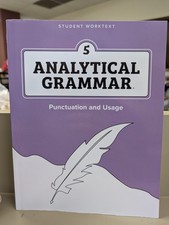 Analytical Grammar 5 Grammar Punctuation & Usage Student Worktext PB LN 250930 comprar usado Analytical Grammar 5 Grammar Punctuation & Usage Student Worktext PB LN 250930 comprar usado  Enviando para Brazil