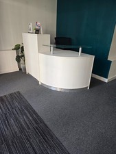 White reception desk for sale  BRISTOL