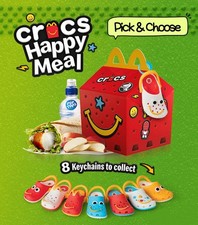Mini chaveiros/clipes McDonald's 2025 Happy Meal Toys AUS X Crocs na caixa - escolha comprar usado  Enviando para Brazil