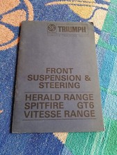 Triumph service training for sale  BEDFORD