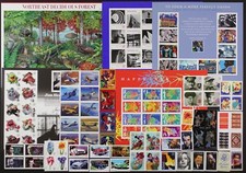 Conjunto de 124 selos do ano comemorativo dos EUA de 2005, incluindo folhas, em perfeito estado, sem marca de charneira, veja digitalizações comprar usado  Enviando para Brazil