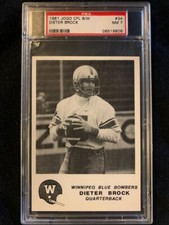 1981 Jogo CFL Dieter Brock Rookie RC #34 PSA 7 comprar usado  Enviando para Brazil