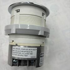 HUBBELL RCT201CH COZINHA Balcão Receptáculo 15A 125V MONTAGEM EMBUTIDA CROMADA comprar usado  Enviando para Brazil