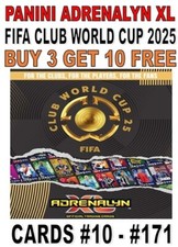 PANINI ADRENALYN XL FIFA CLUB WORLD CUP 2025 KARTY #10 - #171 MAN CITY CHELSEA, używany na sprzedaż  Wysyłka do Poland