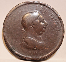 Moeda britânica inglesa antiga do Reino Unido Grã-Bretanha 1806 grande um centavo King George III comprar usado Moeda britânica inglesa antiga do Reino Unido Grã-Bretanha 1806 grande um centavo King George III comprar usado  Enviando para Brazil
