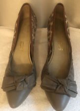 Santa Lolla Cheetah Print  Leather Bow  Heel Shoes Size 11B, usado comprar usado  Enviando para Brazil