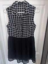 Vestido skatista Forever 21 preto e branco transparente tamanho P comprar usado  Enviando para Brazil