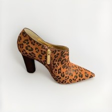 Botas de tornozelo MIMCO couro Kiddo conhaque estampa de leopardo salto bota RRP$299 tamanho 37 comprar usado  Enviando para Brazil