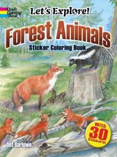 Let's Explore! Forest Animals: Sticker Coloring Book (Dover Animal Coloring ... comprar usado  Enviando para Brazil