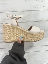 Alpargatas plataforma fio universal Alisha salto cunha creme espuma com memória 9 comprar usado  Enviando para Brazil