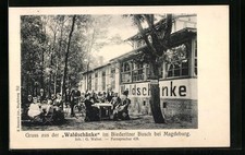 AK Magdeburg, Gruss aus der Waldschänke im Biederitzer Busch, Inh. G. Weber 190  comprar usado  Enviando para Brazil