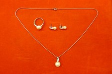 Set weissgold halskette gebraucht kaufen  Coburg