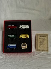 SCHUCO PICCOLO 50 ANOS VW-TRANSPORTER CONJUNTO DE 5 VW VOLKSWAGEN BUS VAN COM PINO EM PERFEITO ESTADO, usado comprar usado  Enviando para Brazil