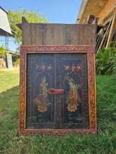 Decoração de parede antiga pintada à mão para janela - Decorativa vintage estilo chalé rústico, usado comprar usado  Enviando para Brazil