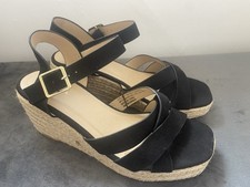Ladies black wedge for sale  TRURO