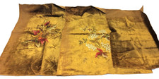 Capas de cadeira de feltro marrom veludo bordadas à mão têxteis feitos sob medida , usado comprar usado  Enviando para Brazil