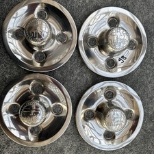 Alfa Romeo Edelstahl Radkappen geprägtes Logo Alfetta / Sprint 4x98 comprar usado  Enviando para Brazil