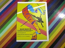 Antigo skate efêmero - Skate Wave 1987 folheto dobrável campeonato canadense comprar usado  Enviando para Brazil