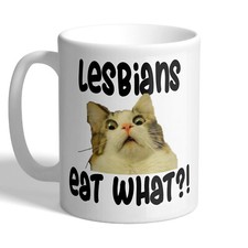 Lesbians eat mug for sale  GLASGOW