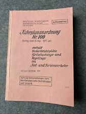 Fahrplananordnung 100 juni gebraucht kaufen  Regensburg