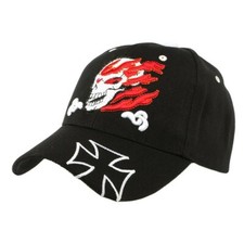 Casquette biker noir d'occasion  Le Grand-Lucé