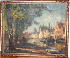 Oil canvas riverside d'occasion  Expédié en Belgium