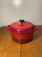 Forno holandês coberto de ferro fundido esmaltado Tramontina 6,5 qt graduado vermelho comprar usado  Enviando para Brazil