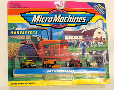 Micro máquinas NIP #41 colheitadeiras "56 pickup ceifeira-debulhadora trator *pacote danificado* comprar usado  Enviando para Brazil