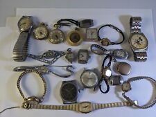 Lote de piezas de reloj antiguo de colección reparación desgaste 21 piezas como está sin probar joya Swiss Ect  segunda mano  Embacar hacia Argentina