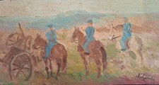 Dipinto olio tavola usato  Livorno